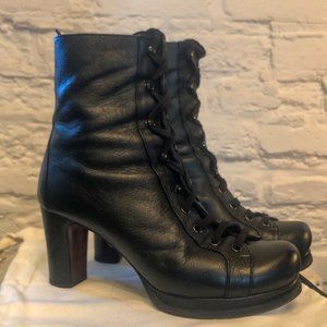 Chie Mihara Lace Up Boots - 9 US/39 EU